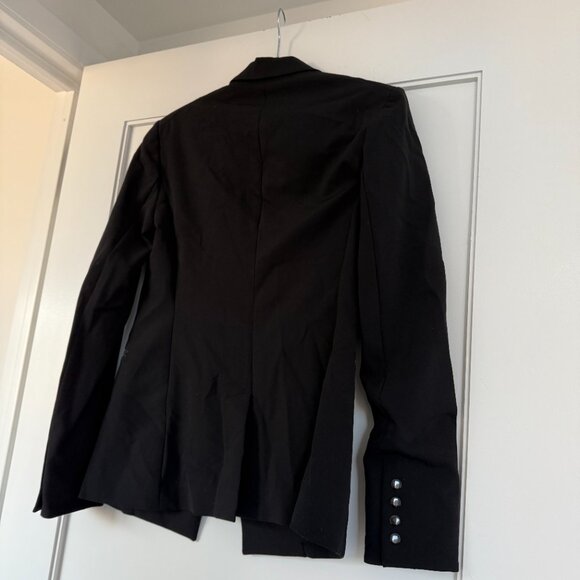 NWT Veronica Beard Iconic Scuba Dickey Jacket Black Peak Lapels Tailored Fit - Picture 8 of 9